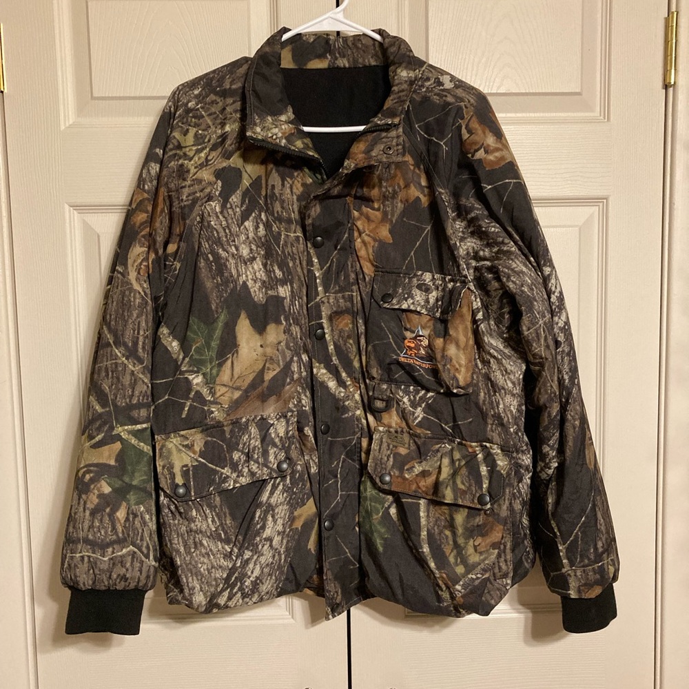 Whitewater Outdoors Delta Waterfowl camouflage reversible coat size large